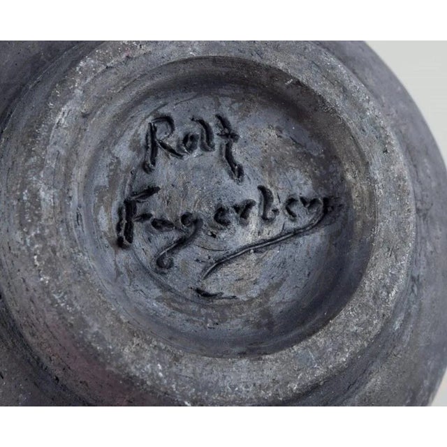 Swedish Ceramic Jar with Abstract Motif by Rolf Fagerberg For Sale - Image 6 of 7