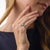 1980s Vintage 1.84 Carat Emerald Diamond Platinum Three Stone Ring, Size 4 For Sale - Image 5 of 7