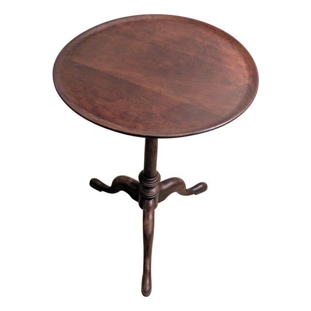 Late 20th Century The Bartley Collection Mahogany Side Table Tripod Base For Sale