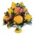 Vintage Extra Large Lemon Pomegranate Ceramic Italian Majolica Fruit Topiary Table Decor Centerpiece For Sale