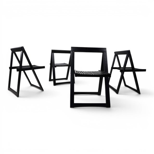 1970s Trieste Folding Chairs by Aldo Jacobi for Bazzani, 1960, Set of 4 For Sale - Image 5 of 17