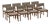 Dining Chairs by Børge Mogensen for FDB Møbler, Denmark, 1970s, Set of 8 For Sale
