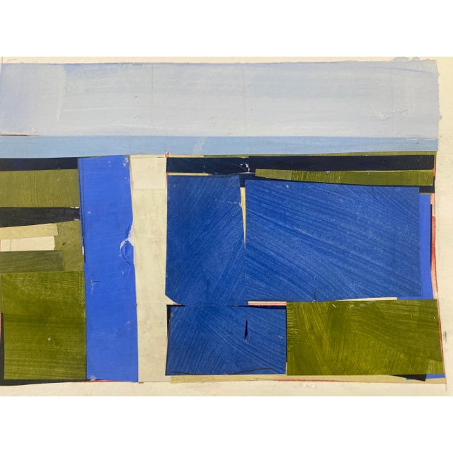 Brighten your room with bold colors from the Lake Series. Painted paper mounted to heavy acrylic archival watercolor...