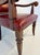 Empire Style Throne Armchair in Red Leather and Beechwood with Bronze Studs, 1980s For Sale - Image 6 of 9