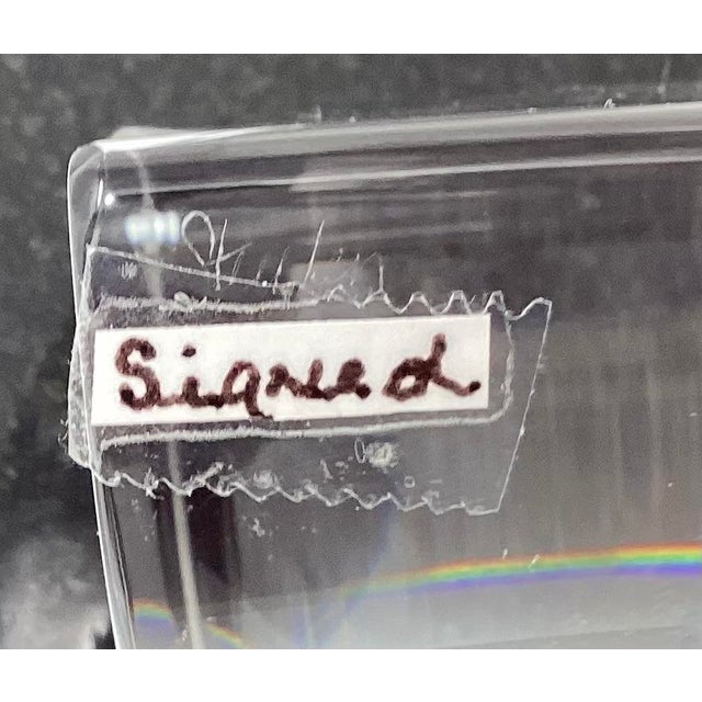 Modern Steuben Crystal Signed Partners Sculpture on Granite Base Designed by Robert Cassetti in 1994 For Sale - Image 3 of 3