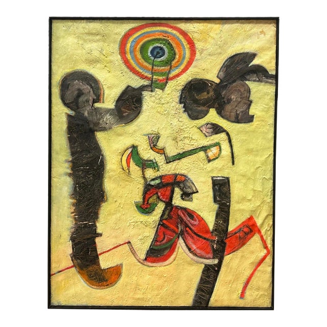 Abstract Oil on Canvas Painting by James L. Bruch For Sale