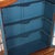 Late 19th Century Two-Part French Provincial Cherry Cabinet Having Painted Blue Display Hutch, 19th C. For Sale - Image 5 of 8