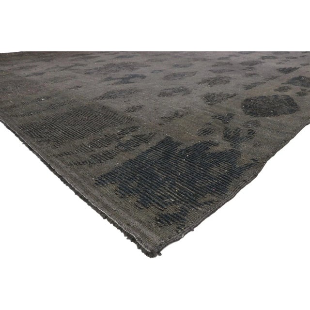 52222 Large Turkish Kilim High-Low Rug 12'03 x 18'00. With a weathered vintage aesthetic in mind, this handwoven wool...