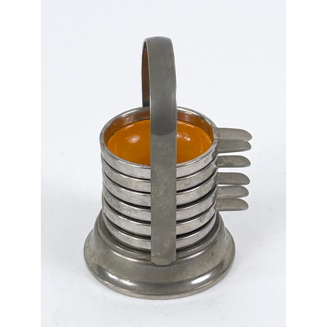 Small Mid-Century Modern Enameled Ashtrays, Germany, 1960s, Set of 6 For Sale - Image 17 of 18