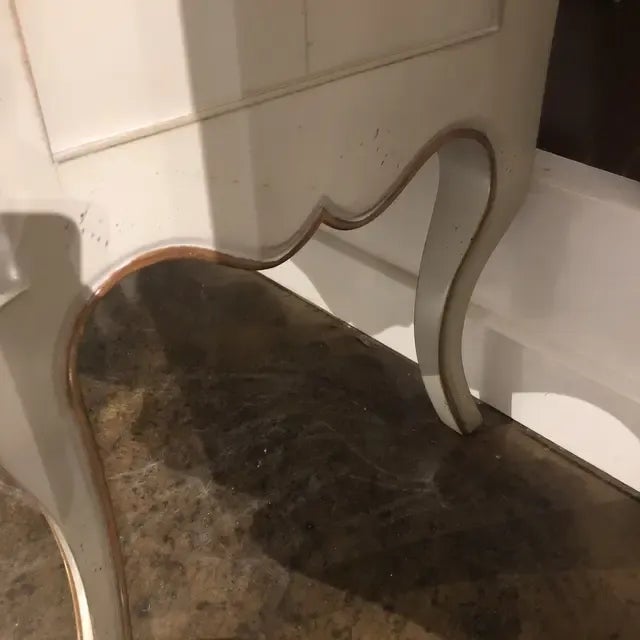 Gray Vintage Italian Louis XV Style Two Drawer Chest For Sale - Image 8 of 13