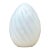 Vintage Italian Swirl Glass Egg Lamp After Murano For Sale