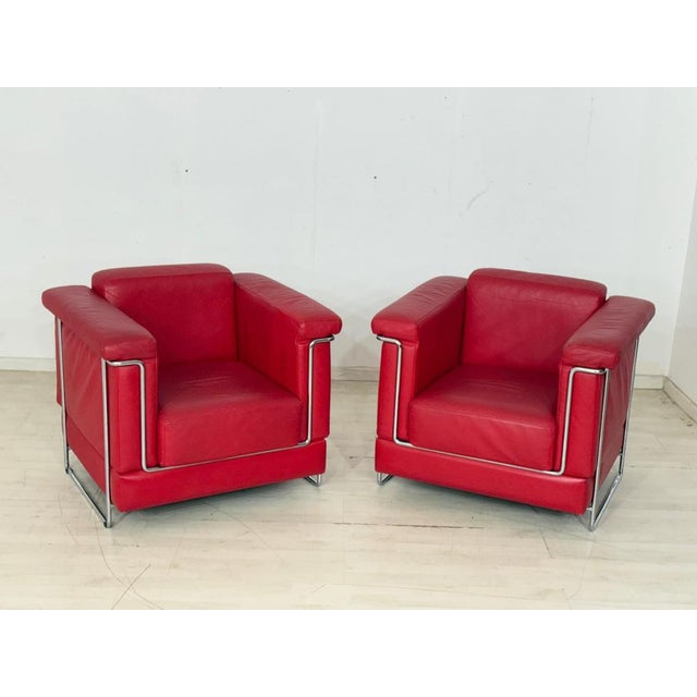 Carat Lounge Chair in Red Leather from Züco For Sale - Image 9 of 11