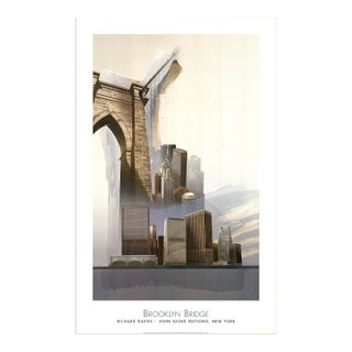 1999 Richard Davies 'Brooklyn Bridge' Photography Offset Lithograph For Sale