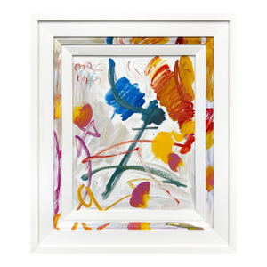 Peter Max, Spring (Abstract), Custom Framed Original Painting on Canvas, 1999