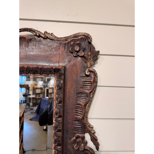 19th Century Italian Carved Mirror For Sale - Image 9 of 10