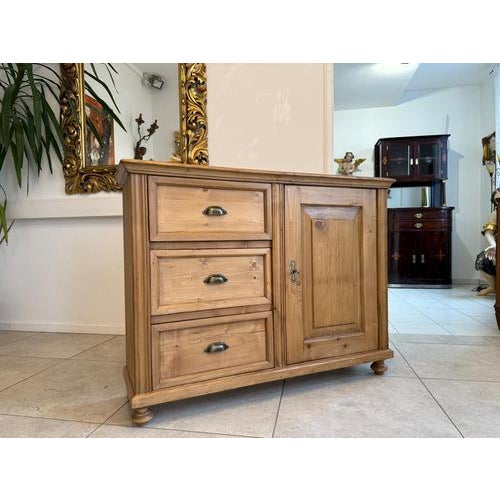 Farmhouse Shop Chest in Softwood For Sale - Image 12 of 15