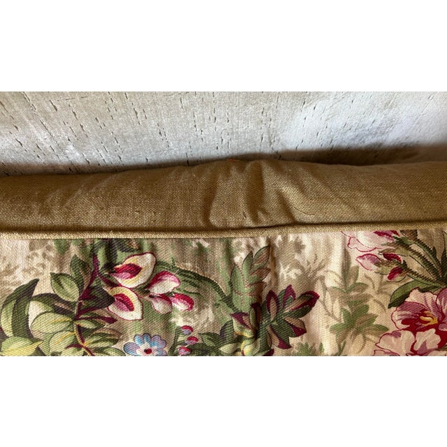 French Antique Fabric Pillow For Sale - Image 3 of 6