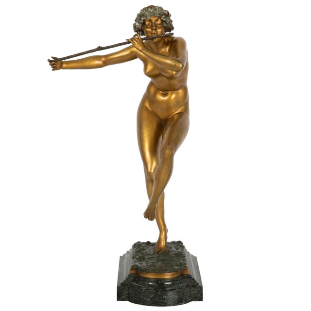 An exquisitely cast example of Paul Philippe's The Flute Player, it was cast circa 1920 and features a wonderful allover...