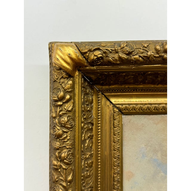 Nicolas Rousseau 19th Century Landscape Trail With Figures by River For Sale - Image 4 of 5