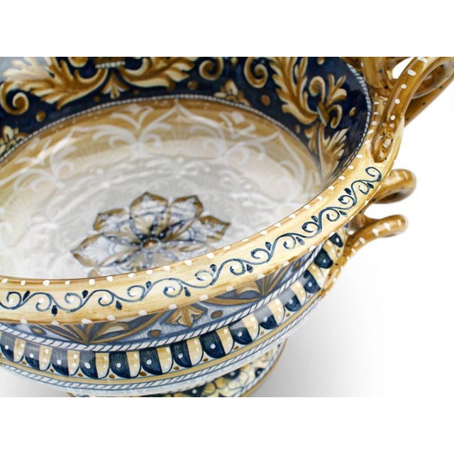 Ceramic Golden Yellow Giglio Vase by deBlona For Sale - Image 7 of 12