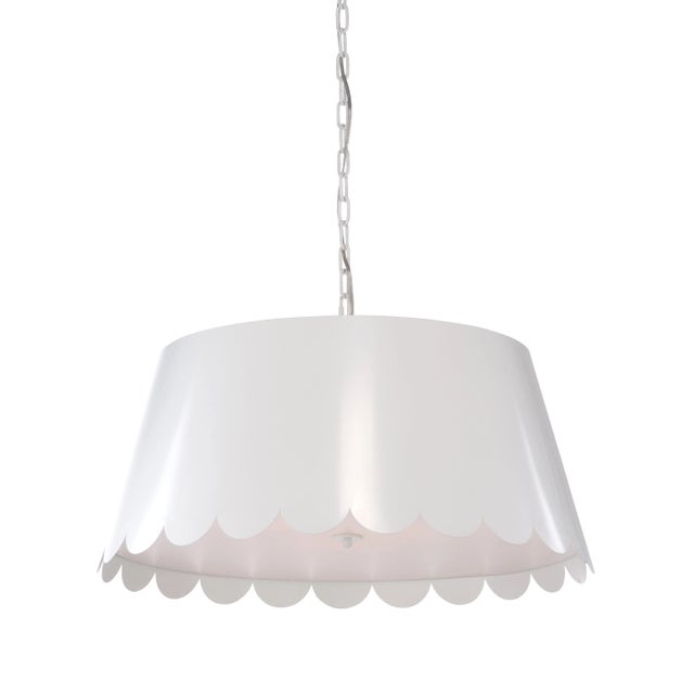 Designed for Wildwood by Meg Braff Designs, this sleek pendant features a playful scalloped detailing suspended from a...