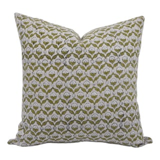 Fabdivine Block Print Pillow Cover 14x14 Inch - Shehnaz For Sale