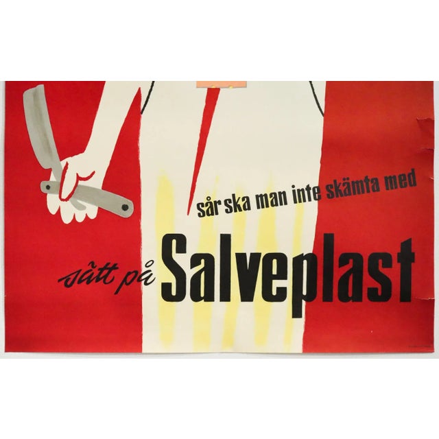 Illustration 1954 Swedish Advertising Poster - Salveplast (Bandaids) For Sale - Image 3 of 5