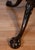 Wood 1900s Vanleigh Co. Ny English Chippendale Mahogany & Leather Top Round Center Table / Hall Table For Sale - Image 7 of 17