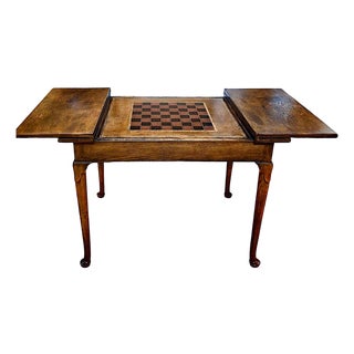 Antique English Oak Changeable Multi-Game Table For Sale