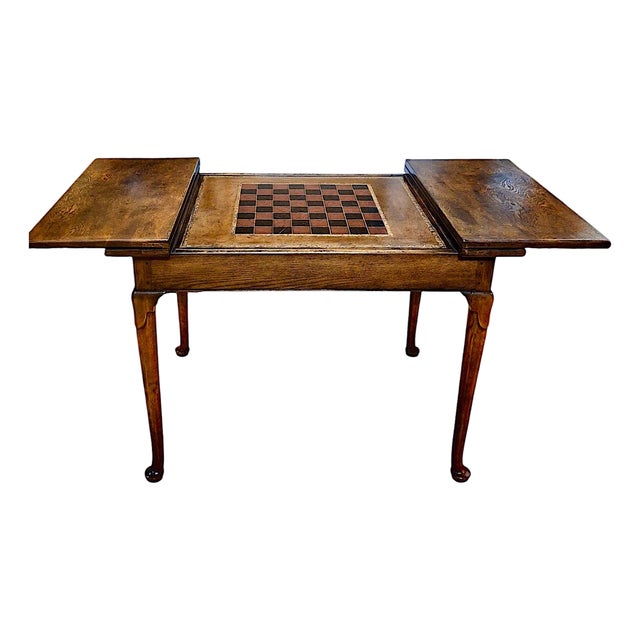 Antique English Oak Changeable Multi-Game Table For Sale