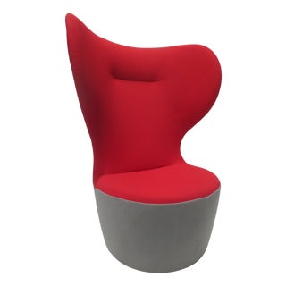 Walter Knoll Seating Stones Chair in Red (New) For Sale
