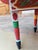 Ruby Red Moroccan Artisanal Table, Round Wooden Table For Sale - Image 8 of 9