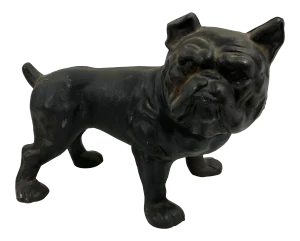 Cast Iron Bull Dog Bank