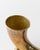 Vintage Brass Horn Vase in Hand-Carved Brass, 1930s For Sale - Image 3 of 11