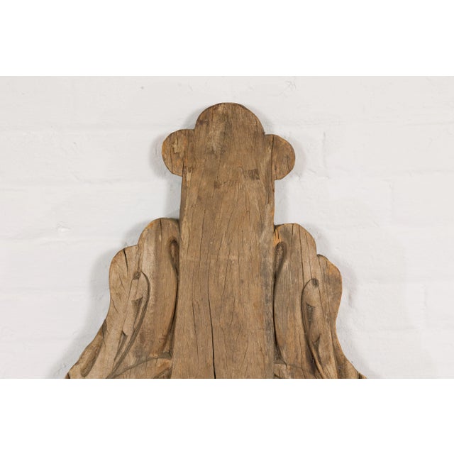 Wood Large Indonesian Hand Carved Singa Singa Tribal Carving from Sumatra For Sale - Image 7 of 13