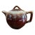 Mid Century 1970s Vintage McCoy Pottery Brown Drip Tea Pot For Sale