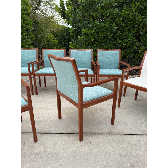 Vintage American Walnut Armchairs by Charles McMurray Designs, Set of 8 For Sale In Naples, FL - Image 6 of 18