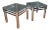 American Modern Chrome and Glass Tables Design Institute America Dia - a Pair For Sale