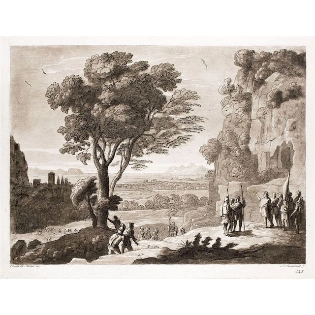 Liber Veritatis - Original B/W Etching after Claude Lorrain - 1815 1815 For Sale