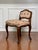 French Don Ruseau Louis XV Style Upholstered Vanity or Side Chair in Walnut, 1940s For Sale - Image 3 of 18