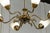 Gold Brass Chandelier, Sweden, 1950s For Sale - Image 8 of 9