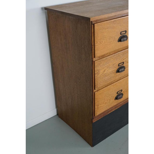 Large Vintage Dutch Oak Shop Cabinet, 1950s For Sale - Image 17 of 18