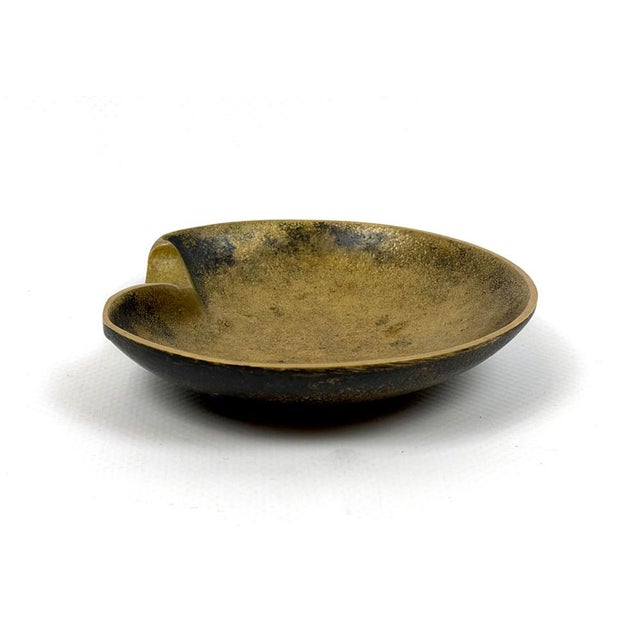 Franz Hagenauer Vintage Austrian Brass Ashtray attributed to Franz Hagenauer, 1950s For Sale - Image 4 of 8