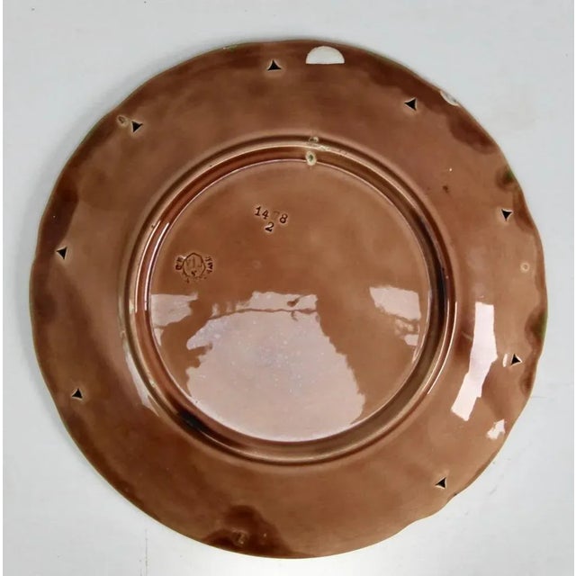 Art Nouveau Water Lily Majolica Service by Villeroy & Boch for Schramberg, Set of 10 For Sale - Image 10 of 13