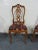 Italian Rococo Style Carved Walnut Side Chairs - a Pair For Sale - Image 4 of 8