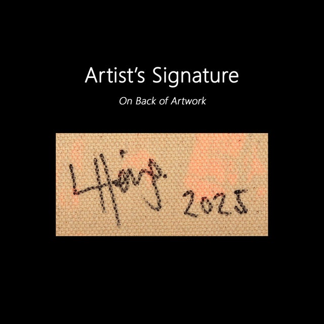 Orange Feel the Summer - Large Modern Abstract Textured Color Drenched Landscape Original Artwork by Lee Herring For Sale - Image 8 of 8