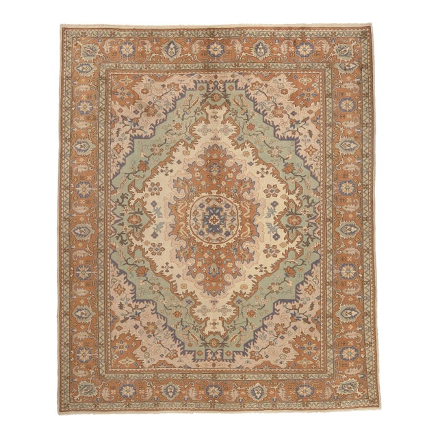 Late 20th Century Vintage Turkish Rug - 10'02 x 12'05 For Sale
