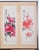 1960s Japanese Byobu Four Traditional Hand Painted and Stamped Floral Vignettes on This Overall Very Good + 4-Panel Folding Screen For Sale In San Diego - Image 6 of 7