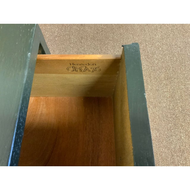 Wood 1970s Henredon Low Chest of Drawers For Sale - Image 7 of 8