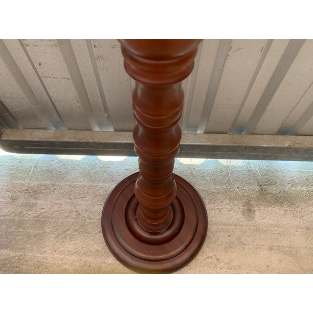 1970s Pedestal Beech Table, 1970s For Sale - Image 5 of 13